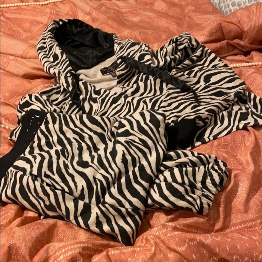 VS Cropped Hoodie and Jogger Set